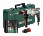 Metabo UHEV 2860-2 Quick mit Wechselfutter, plus Metabo Werkzeug-Set mit Bohrer-/Meißeln zum Mehrwert